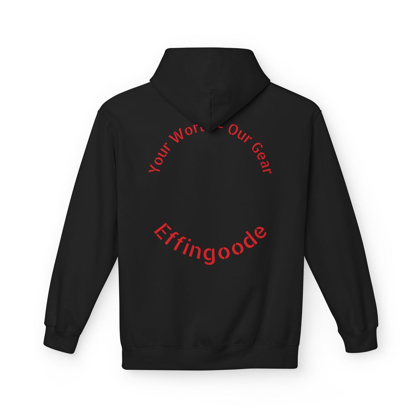 Effingoode Cracked Shield Unisex Midweight Softstyle Fleece Hoodie